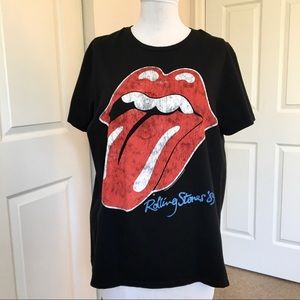 Rolling Stones Black Oversized T Shirt